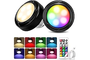 Rechargeable Light Bulbs with Remote RGBW Dimmable LED Closet Lights: Illuminate Every Nook and Cranny