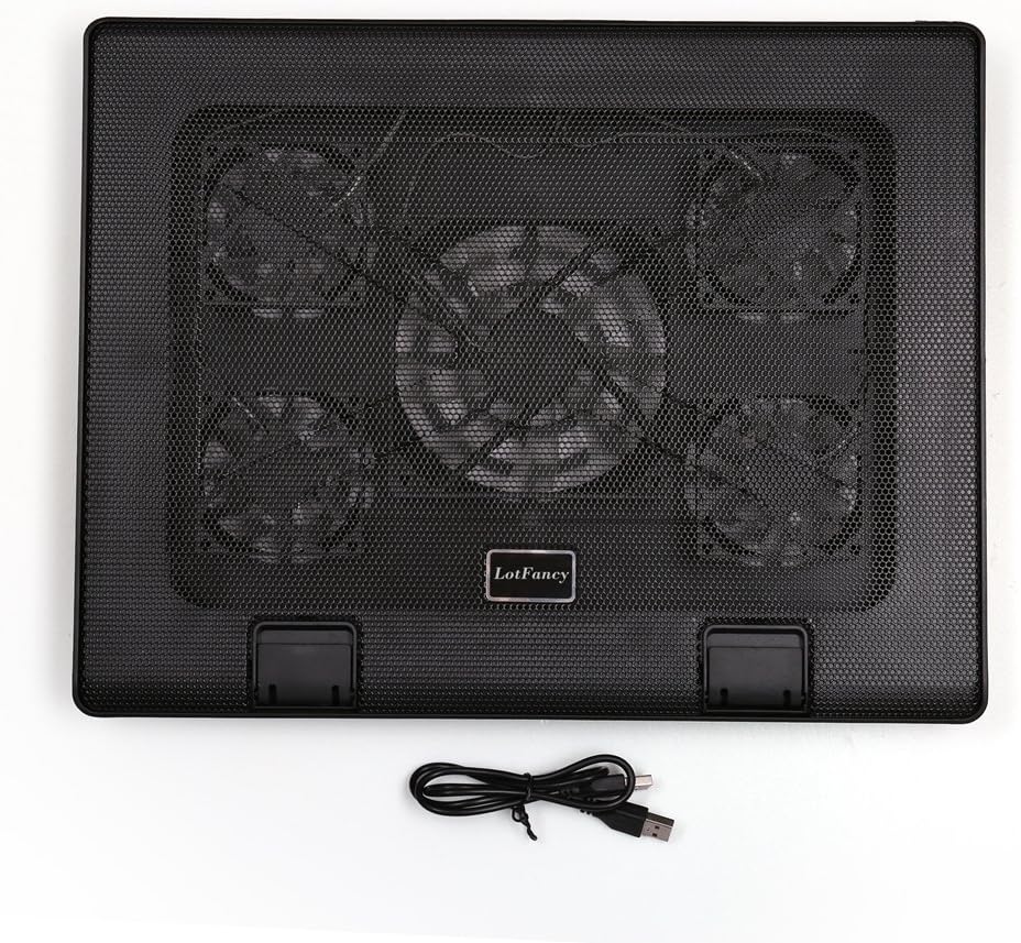LotFancy Laptop Cooling Pad and included USB cable