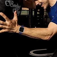 Vista 6 de Maledan Compatible con Fitbit Sense Band Fitbit Versa 3 Band Fitbit Sense 2 Band Fitbit Versa 4 Bandas, correa de reloj deportiva impermeable