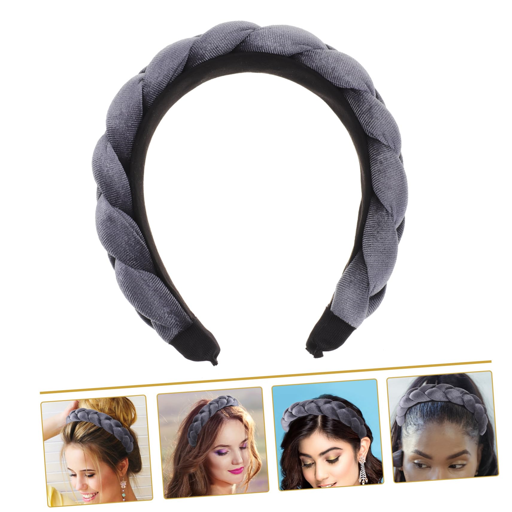 DOITOOL 4pezzi Cerchietto Decorativo Per Donna Fascia Per Per Makeup e Lavaggio Viso Accessorio Elegante Per Cerimonie e Occasioni Speciali