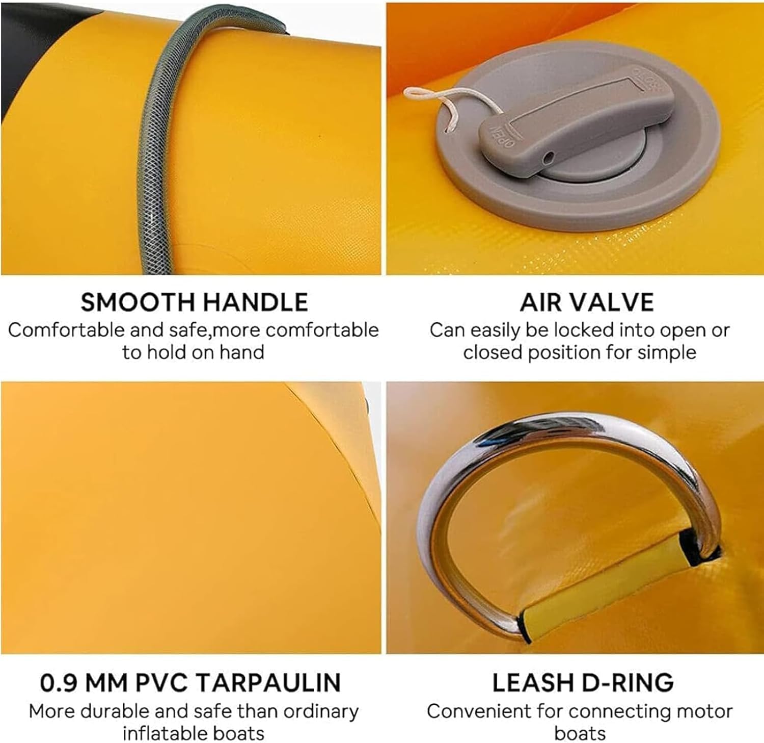 Inflatable Water Banana Boat, Surf Raft Tow Tube, Inflatable Water Raft, 3-6 Adult Inflatable Kayak Water Skiing and Surfing Equipment,4 People