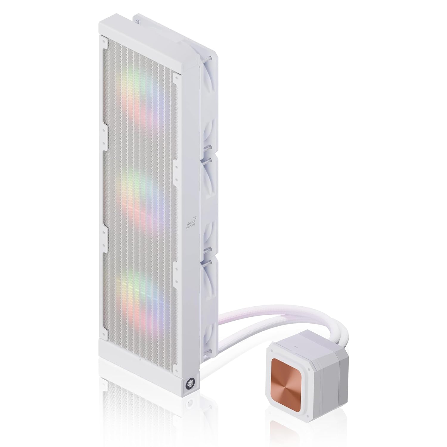 Levelplay CL360 ARGB 360mm AIO PC CPU Liquid Water Cooler Intel LGA1851, LGA1700, AMD AM5, AMD AM4 (White, 360MM)