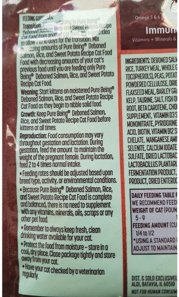 Deboned Salmon Rice and Sweet Potato Dry Cat Food - 50.4 Oz Bag