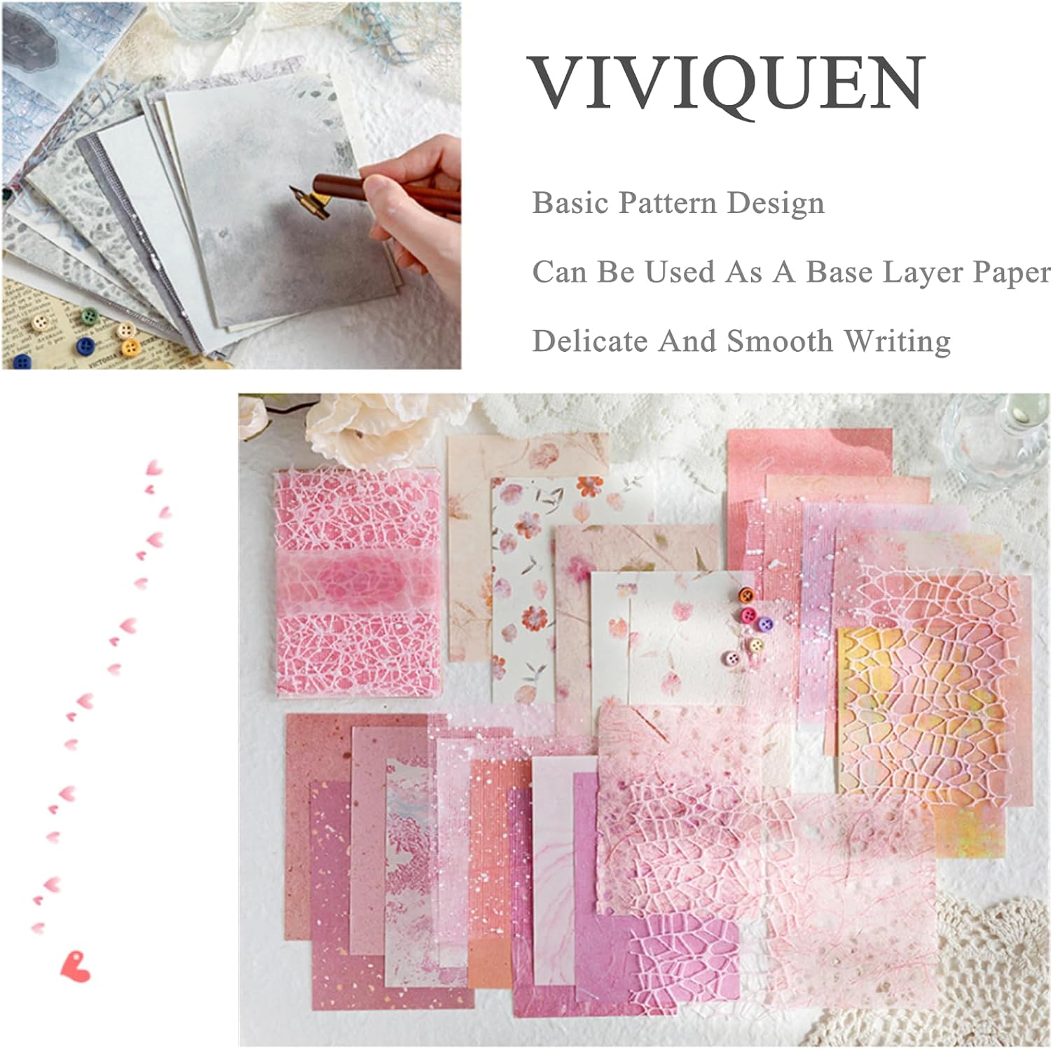 VIVIQUEN 156Pcs Handmade Scrapbook Craft Paper - Morandi A6 Sheet Mesh Fabric Mulberry Special Paper Mix for Scrapbooking Junk Journal Journaling Supplies DIY Materials