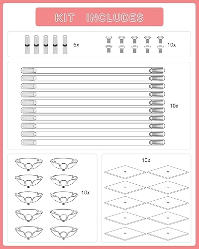 Miniatura 2 de TEKXYZ Soporte de globo acrílico transparente de 15.75 pulgadas de altura para decoración de centro de mesa, juego de 10