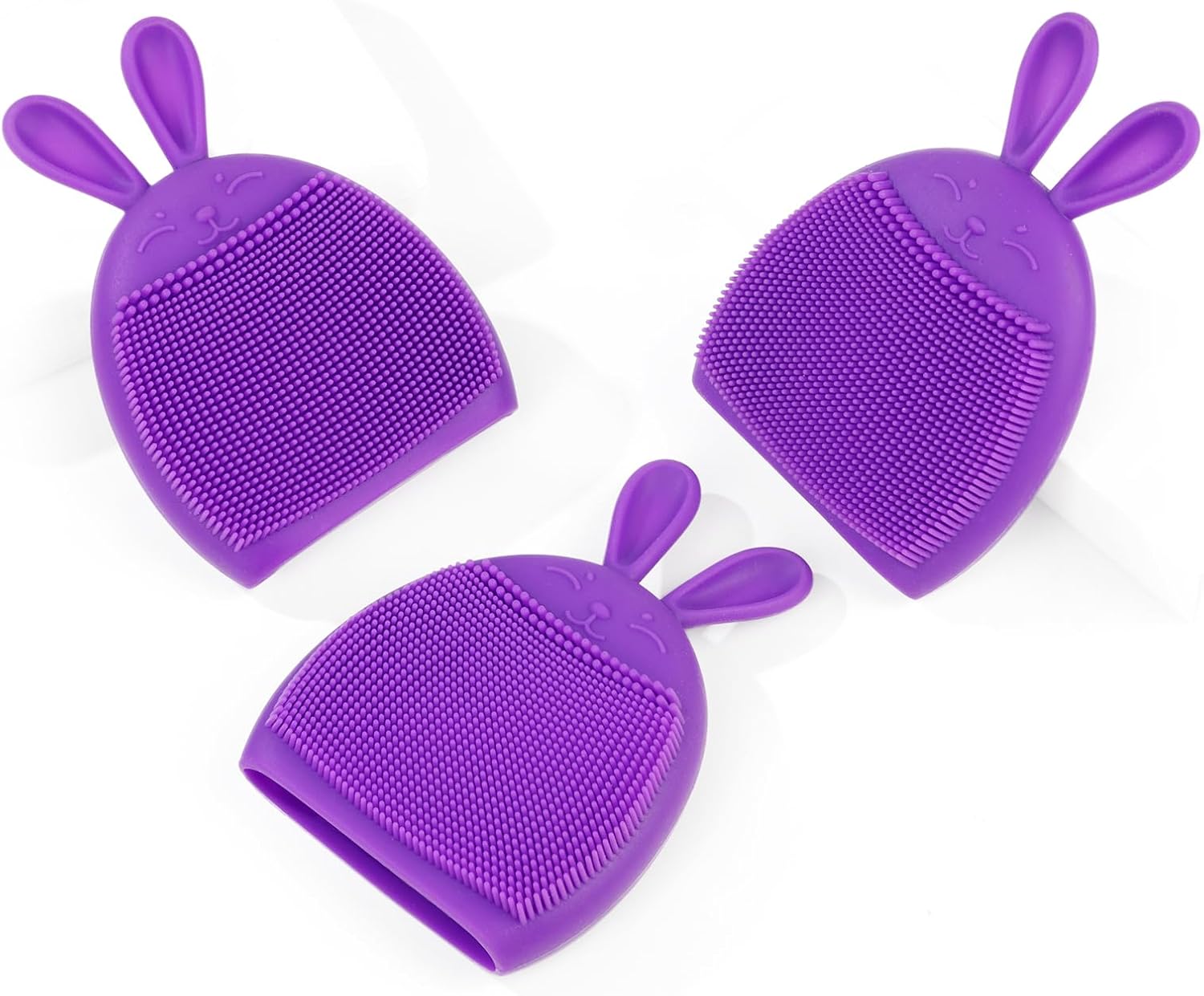 Holinduk Deluxe Baby Bath Brush 3-Set | Skin-Invigorating Silicone Scrubbers | Multi-Functional Exfoliator for Baby Eczema & Dry Skin Care