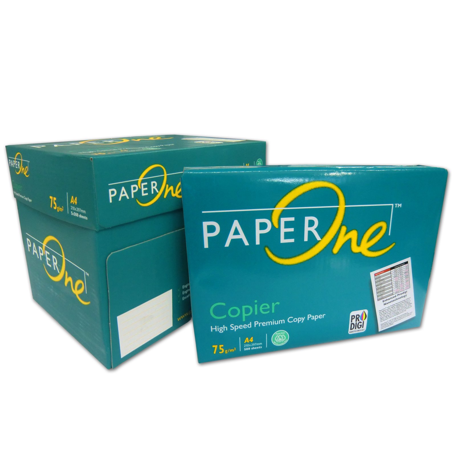 PaperONE - Papier pour impression 2500 feuilles DIN A4 Papier de couleur blanche pour PHOTOCOPIEURS, IMPRIMANTES, PAPIER UNIVERS