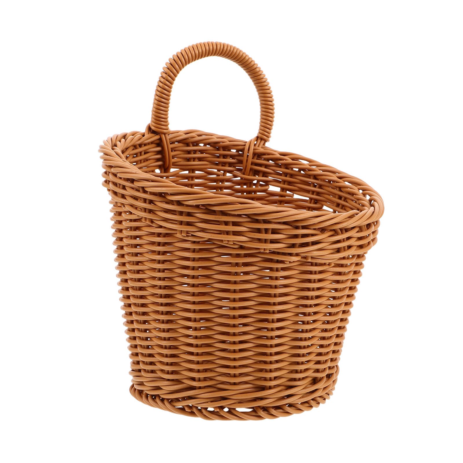 Cesta colgante tejida de plástico para cebollas y cocina