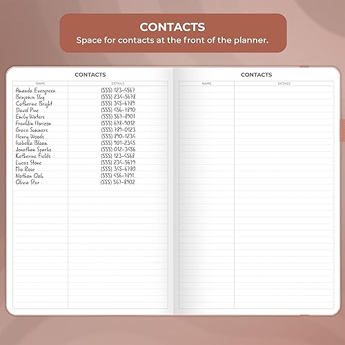 Miniatura 5 de Clever Fox Libro de citas, planificador de horarios por hora con ranuras de tiempo, planificador de caja de tiempo para trabajo diario y tareas