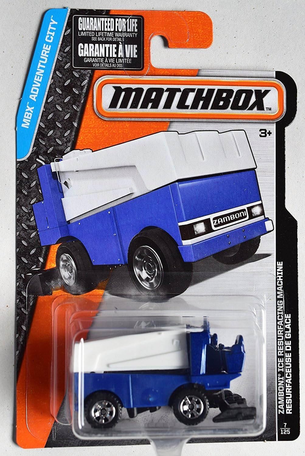 2016 Matchbox MBX Adventure City-Zamboni Ice Resurfacing Machine