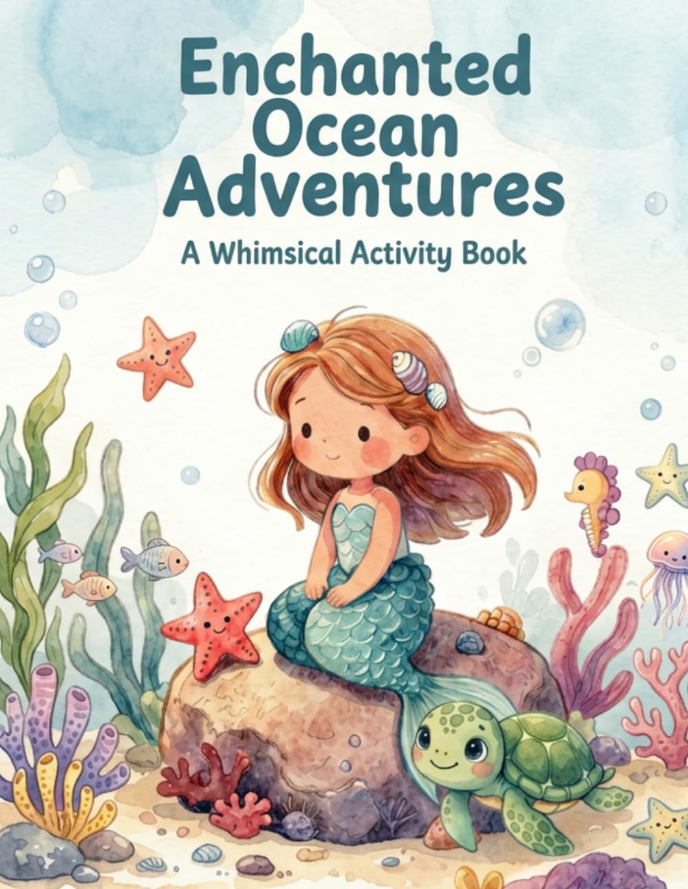 Enchanted Ocean Adventures: A Whimsical Ocean-Themed Activity Book for ages 4-9