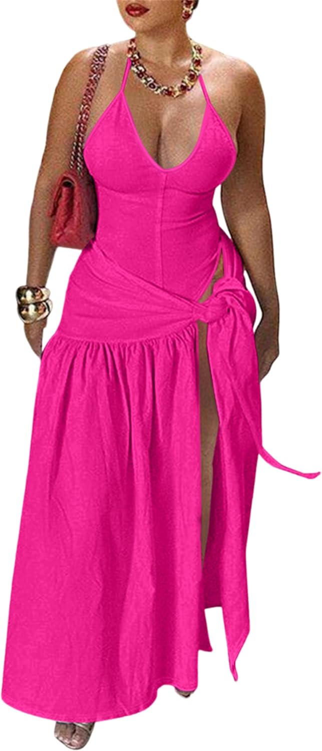 Womens 2 piece maxi skirt sets, sexy vacation outfits