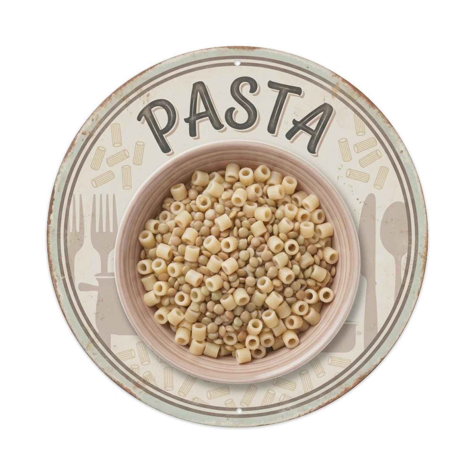 Italian Restaurant Pasta European Food Heritage Diner Metal Tin Sign