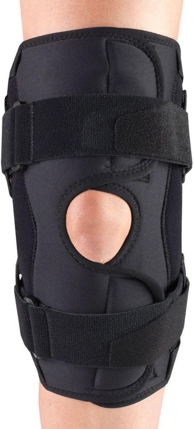 OTC Knee Stabilizer Wrap, Hinged Bars, Orthotex, Black, 5X-Large