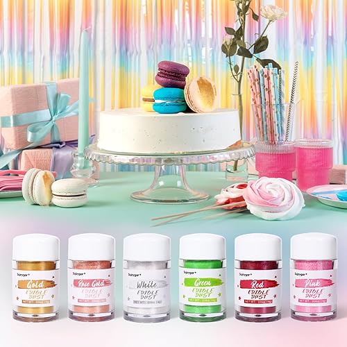 Miniatura 5 de Purpurina comestible color morado uva para bebidas, cócteles, pasteles, vodka, grado alimenticio 0.14 oz, Sujoygar, polvo brillante