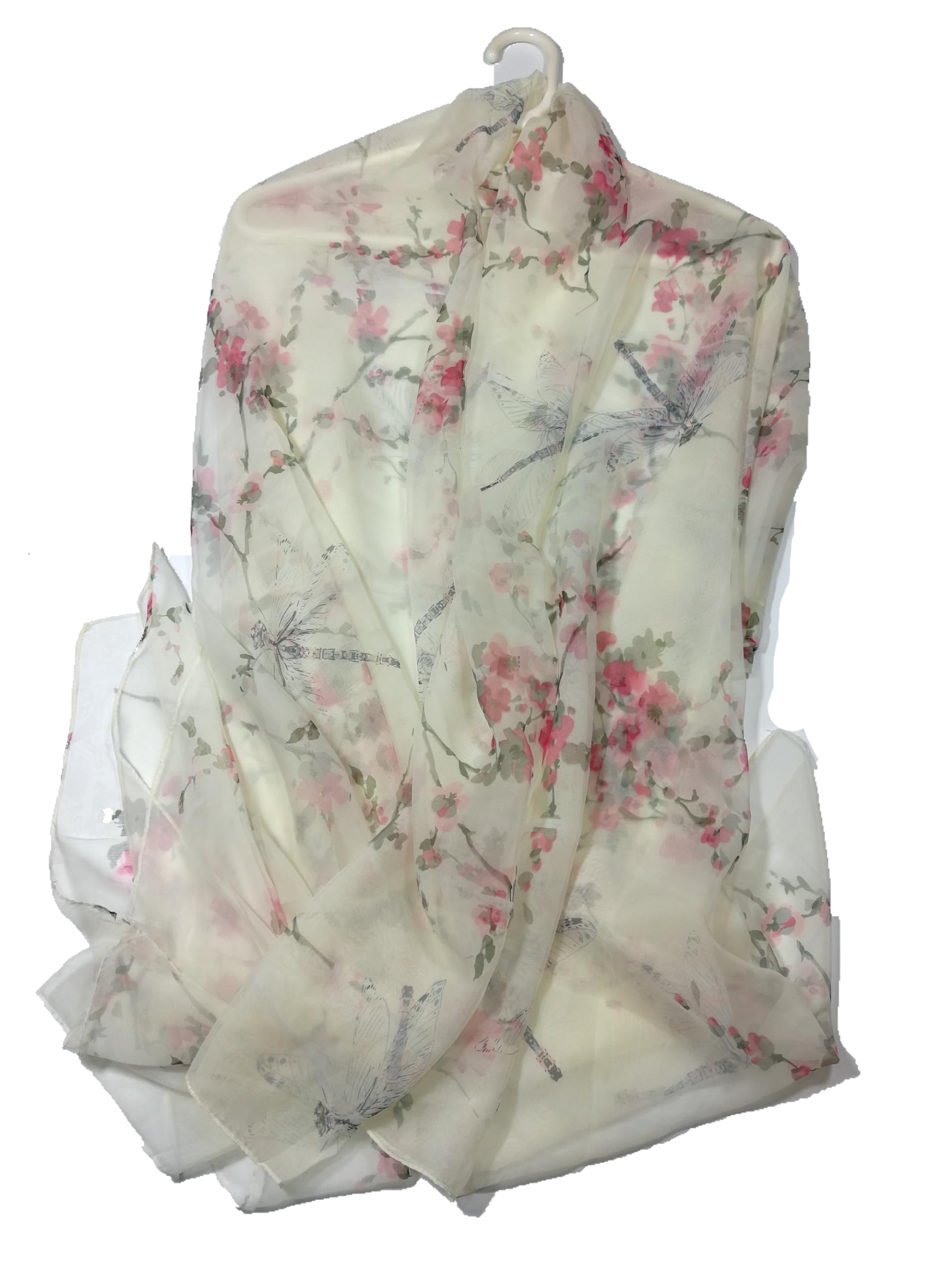 Shanlin Super Large Silk Feel Floral Scarves for Women in Gift Box - white - X-Large โ image 1