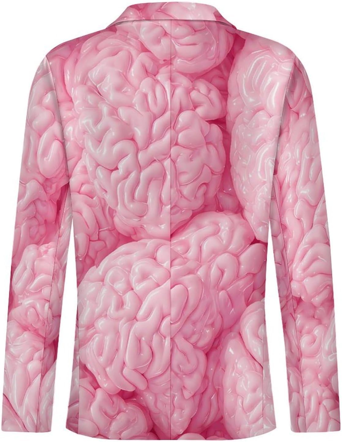 Brain Pinkcolor Suits Blazer for Men Buttons Jacket Coat Business 6X-Large