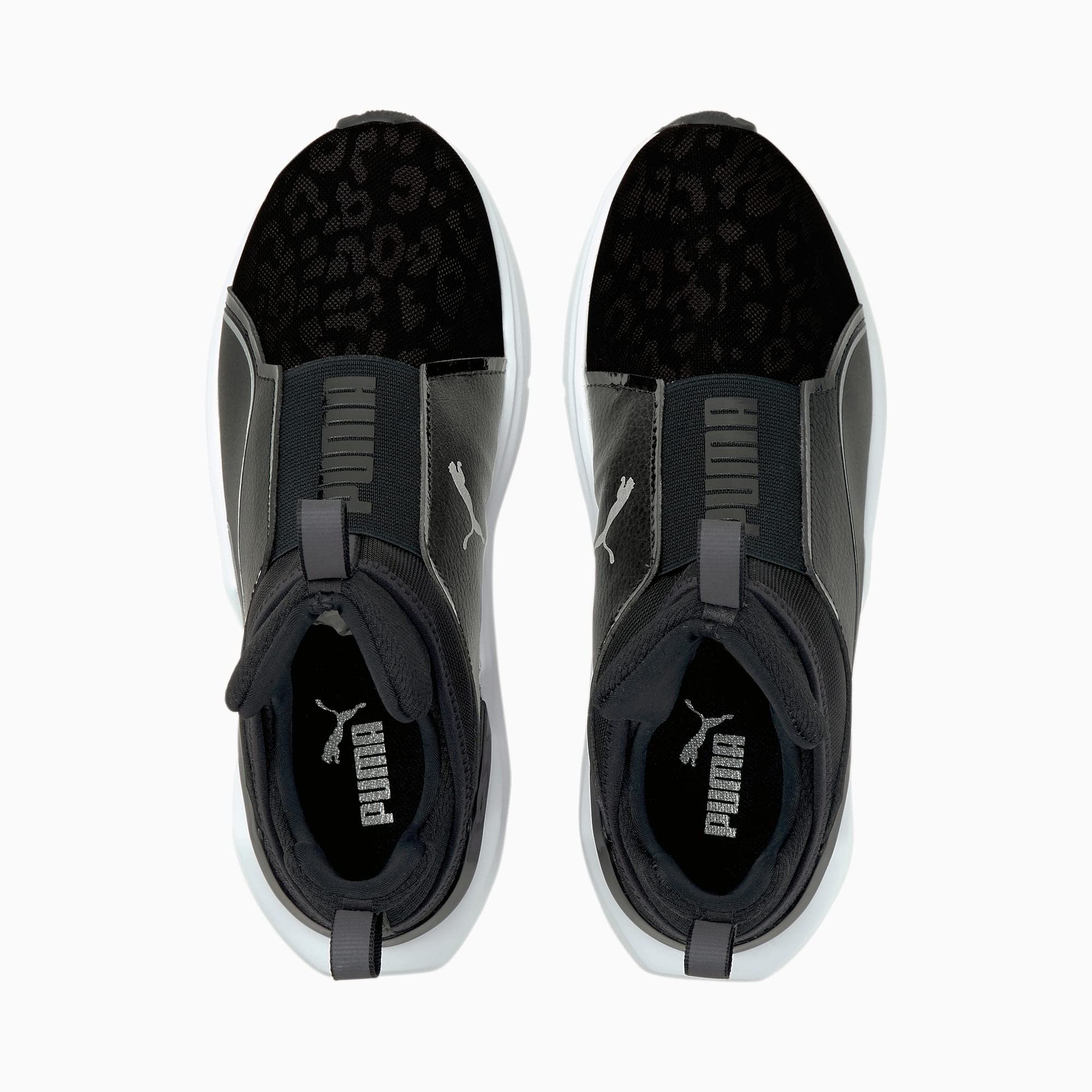 Puma Women's Fierce 2 Reflective Women's Training Sneaker, Puma Black/Metallic Silver, 7