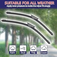 Vista 5 de Limpiaparabrisas delantero de automóvil compatible con Mini Clubvan Clubman R55 2013-2014 limpiaparabrisas limpiaparabrisas de 19 pulgadas + 18