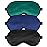 Silk Sleep Mask for Sleeping with Adjustable Strap, Satin Blackout for Men&Women, Comfortable Blindfold Eyeshade for Night Sleep (Black,Blue,Green)