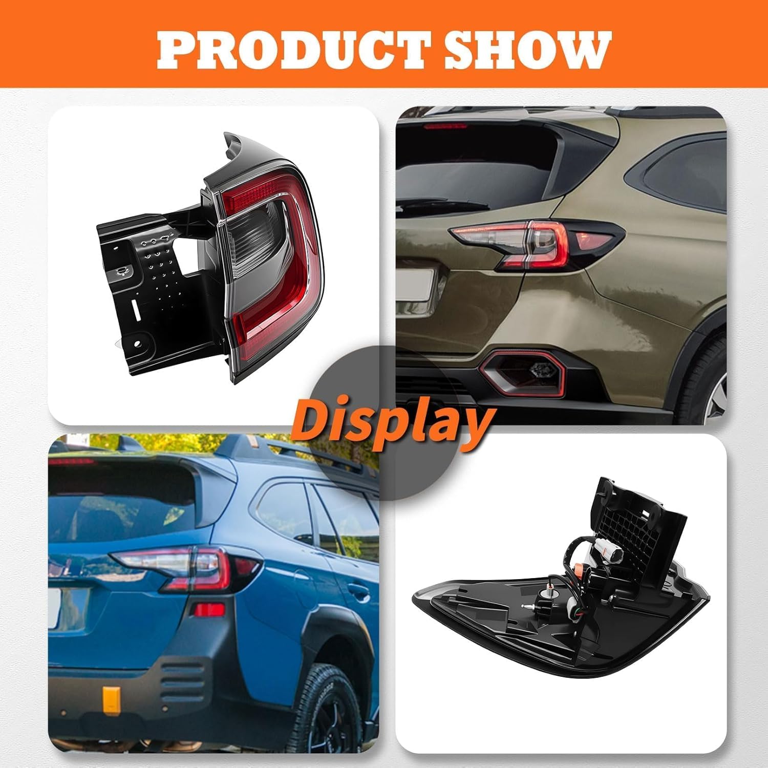Tail Light Assembly Right Side Compatible with Outback 2020 2021 2022 Rear Tail Lamp Taillight Passenger 84201AN02B SU2805113 (Right)
