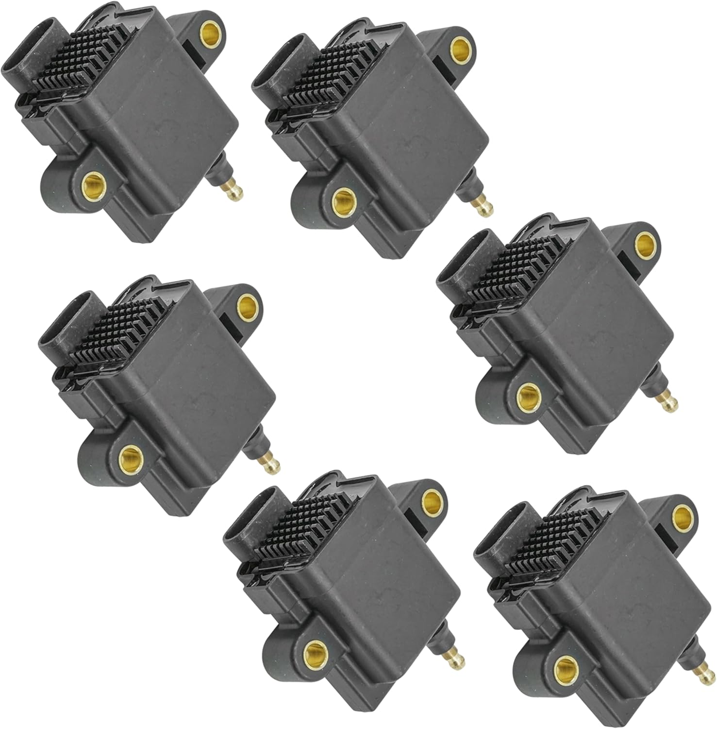 Caltric 6-Pack Ignition Coils Compatible with Mercury Outboard 150Hp 175Hp 150 175 Pro Xs 2.5L