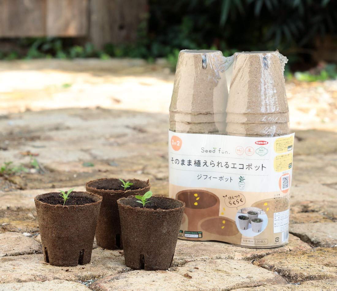 そのまま植えられるエコポット　ジフィーポット 8cm 30個　12個 楽天市場】ジフィーポット そのまま植えられるエコポット 8cm×30