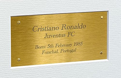 Miniatura 2 de Kitbags & Lockers Cristiano Ronaldo Juventus FC - Marco de fotos firmado con autógrafo de 12 x 8 pulgadas, para fútbol, A4, regalo
