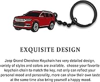 Vista 5 de Llavero para Jeep Grand Cherokee, para Jeep Grand Cherokee Accesorios 2011-2022, llavero de metal
