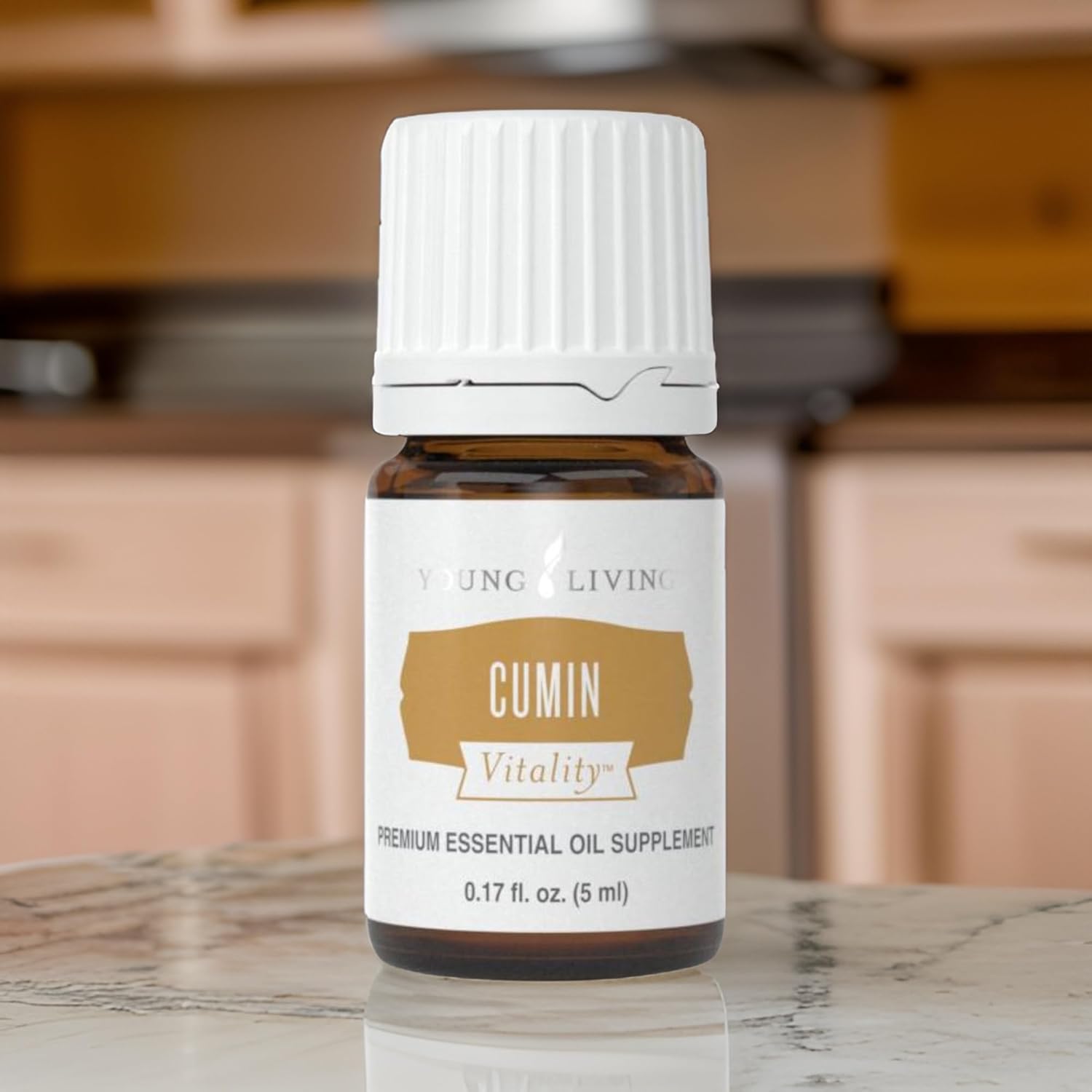 Young Living Cumin Vitality Essential Oil - 5 ml - Natural Digestive and Immune Support, Herbal Supplement, Detox Properties, Earthy Spice for Cooking