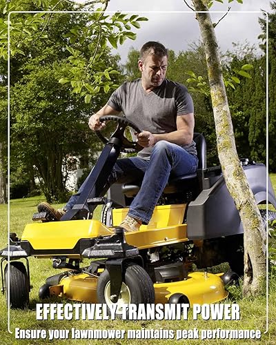 Miniatura 2 de Cinturón de cubierta de 5/8 pulgadas × 143 1/4 pulgadas para Cub Cadet 954-05078 MTD 754-05078 954-05078 Troy-Bilt 954-05078, correa de transmisión