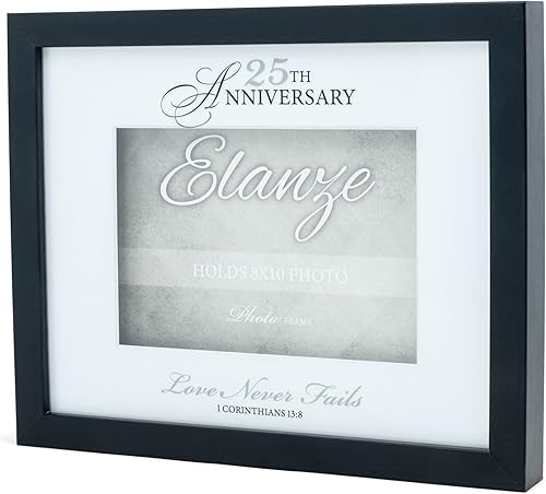 Miniatura 9 de Elanze Designs Happy Anniversary 50 Years - Marco de fotos de madera mate (8 x 10 pulgadas), color negro