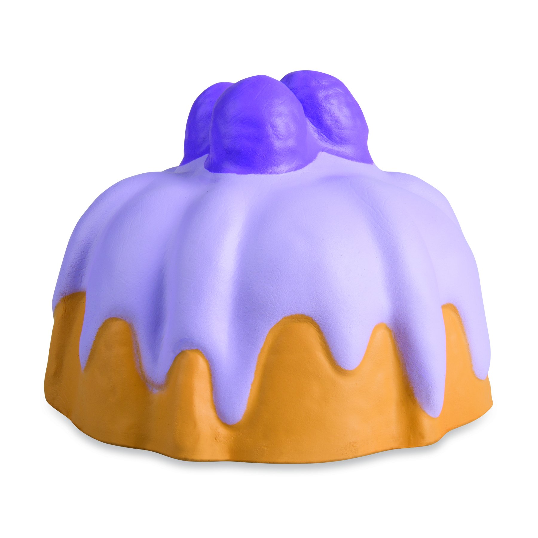 Soft N Slo Squishies Ultra Sweet Shop Large Lavender Bunt Cake, Purple/Orange, Toys for Girls, 3 Years & Above, Squishy Toys, Gifting