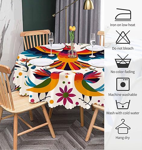 Miniatura 18 de IBILIU Mantel redondo náutico de 60 pulgadas, diseño de criaturas oceánicas, caballito de mar, tortuga, peces, barco, volante, poliéster, color azul