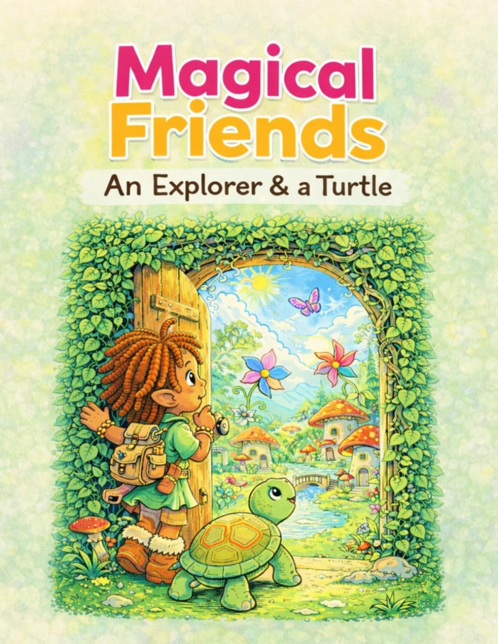 Magical Friends: An Explorer & a Turtle: A Story Told Through Pictures — A Magical Coloring Adventure for All Ages