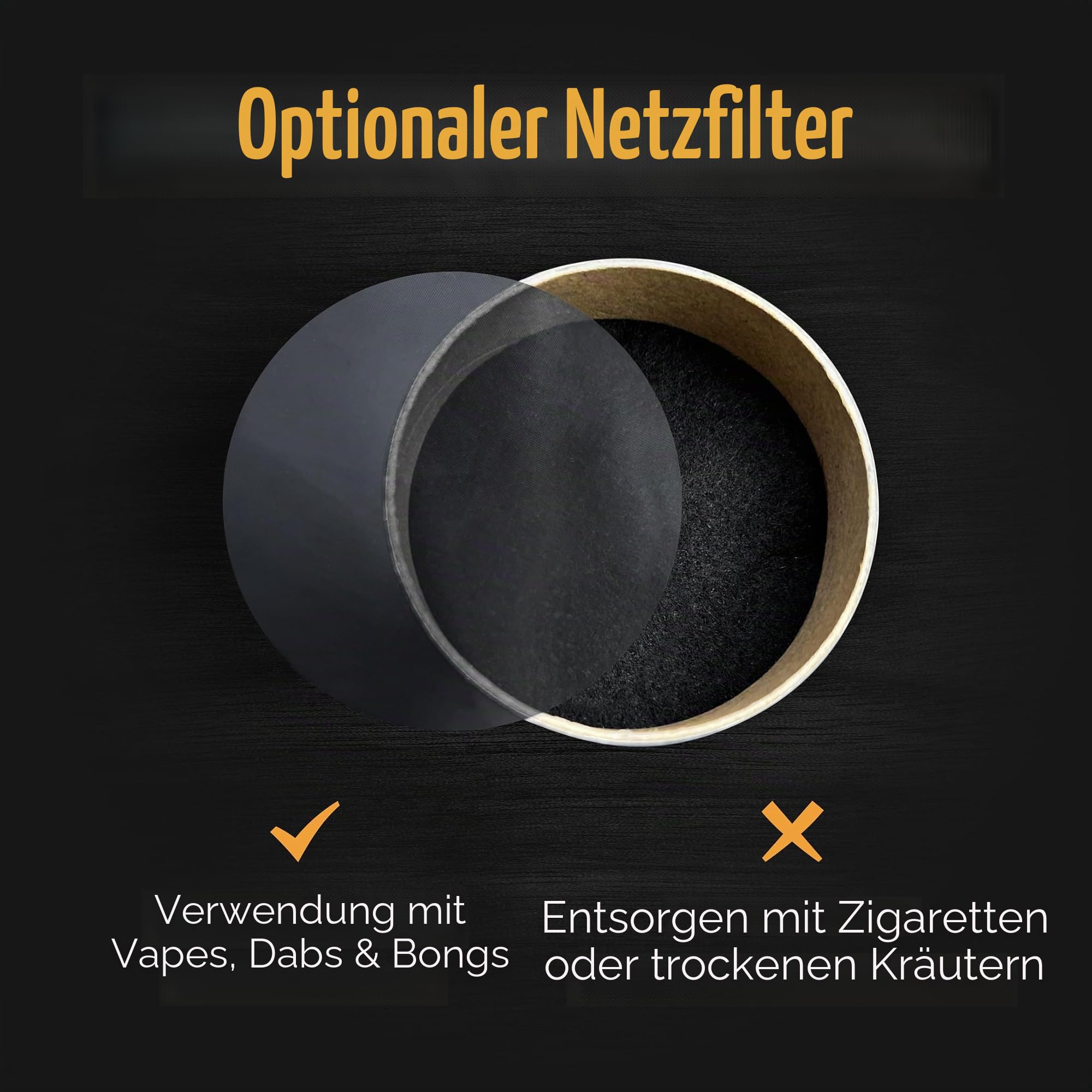 Persönlicher Luftfilter zum Auffangen von Rauch und Gerüchen, beseitigt Rauch für Sie und Ihren Rauchfreund mit Sploof Verdampfer, langlebige 3er-Pack-Ersatzfilter, diskrete Verpackung