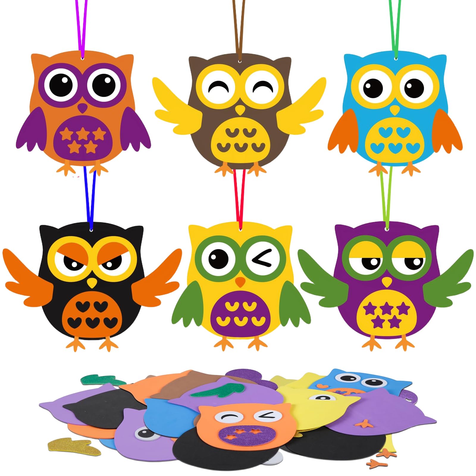 6 pezzi autunno fai da te con bambini, set fai da te per bambini 3-4