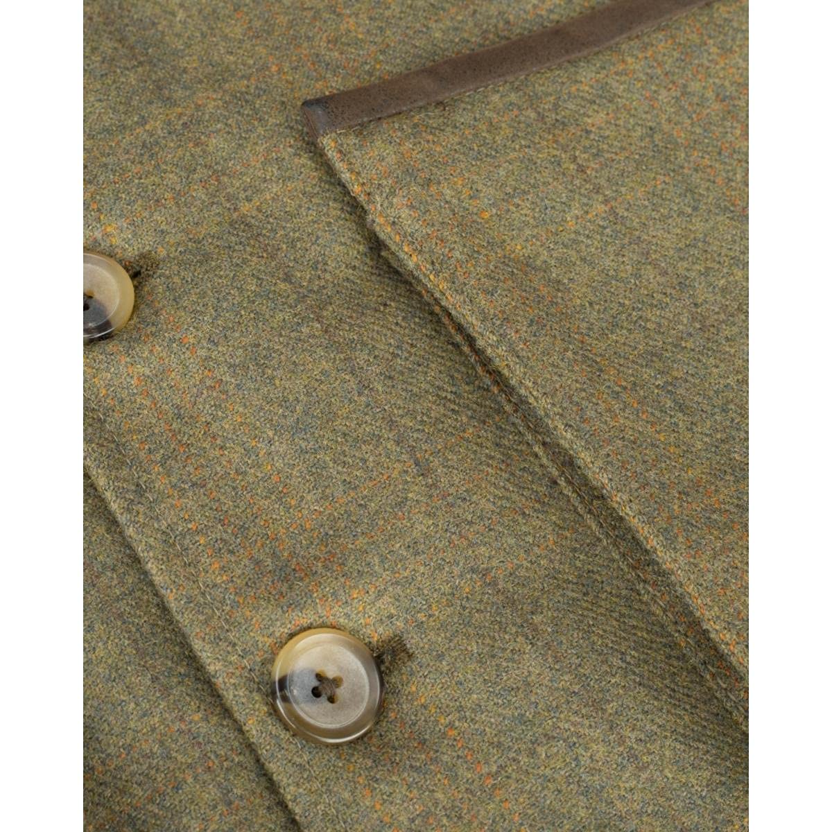 Hoggs of Fife Kinloch Technical Tweed Waistcoat Autumn Bracken Medium Tweed