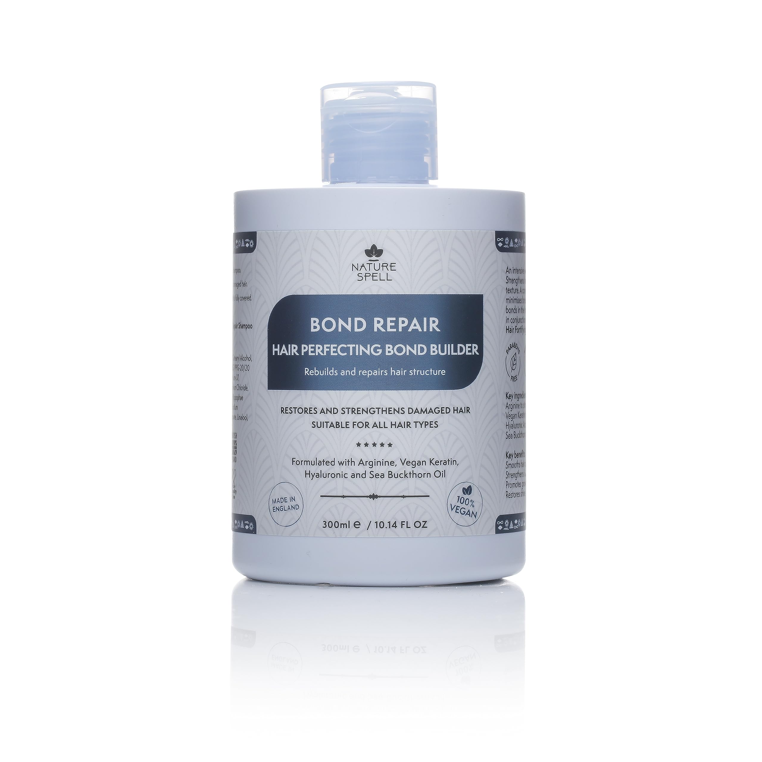 Nature Spell Bond Repair Builder Pre-Shampoo Treatment, Repairs Damaged Hair, Enriched with Arginine