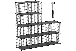 TUMUCUTE 12-Cube Metal Storage Organizer: Versatile Storage Solution