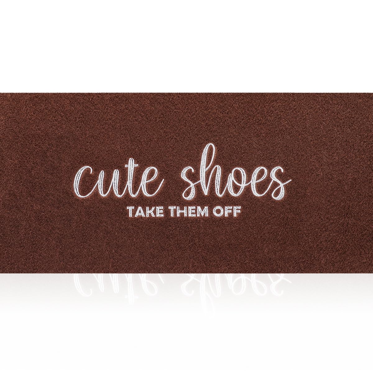 Cute Shoes Take Them Off Outdoor Mat Indoor Door Mat Entryway Rubber Backing Front Door Home Door Mats Welcome for Hallway Home Office Garden 47x18