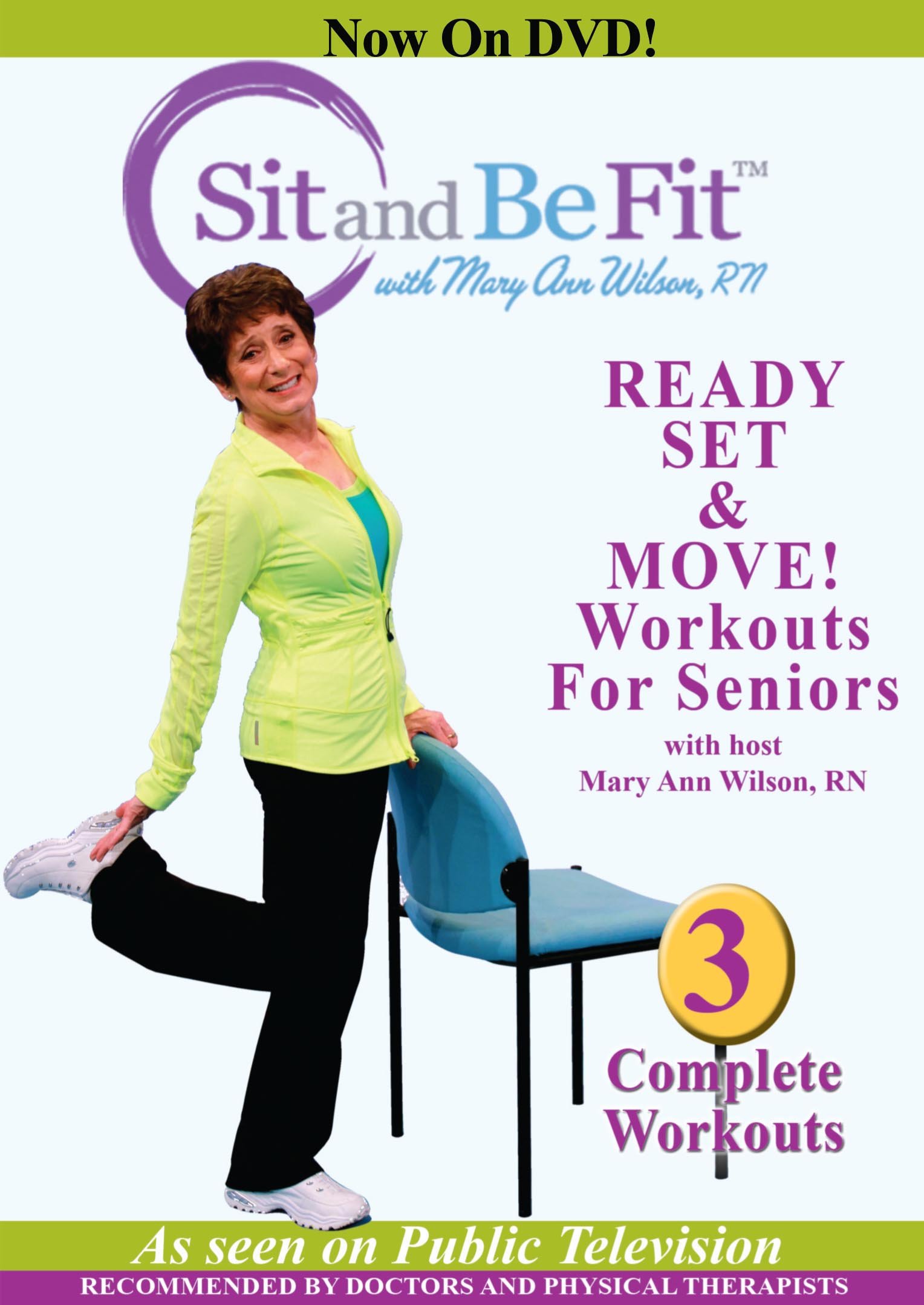 Sit and Be Fit Ready Set & Move ejercicio para mayores y gimnasia en silla de bajo impacto NTSC