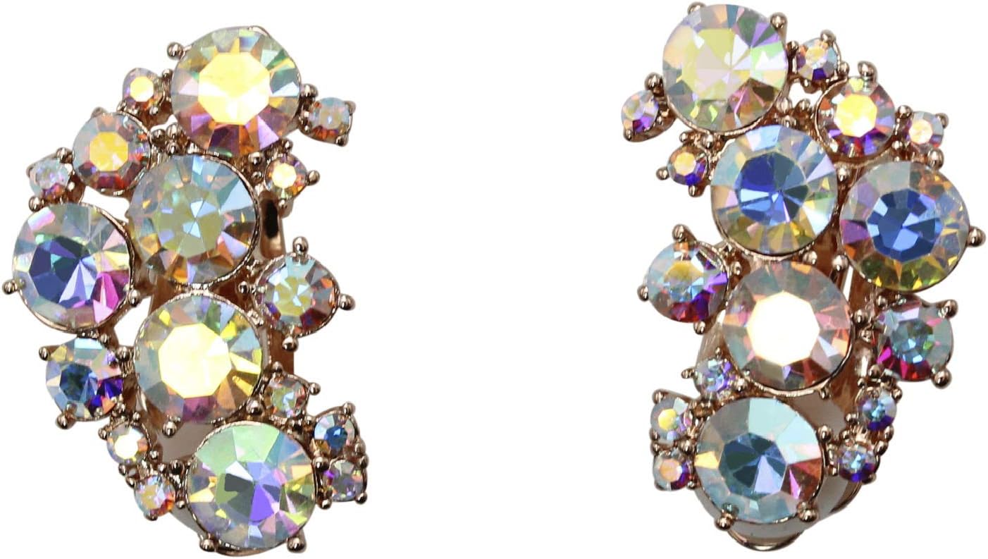 Faship Gorgeous Clip Ons Floral Earrings