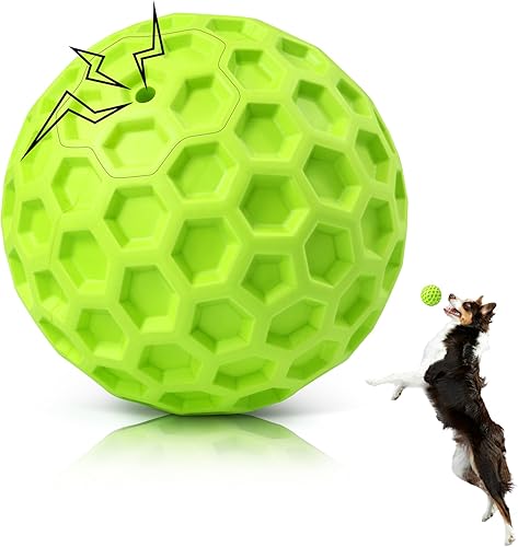 Pelotas chirriantes indestructibles para perros, juguetes interactivos para perros masticadores agresivos, razas grandes para aliviar la ansiedad,