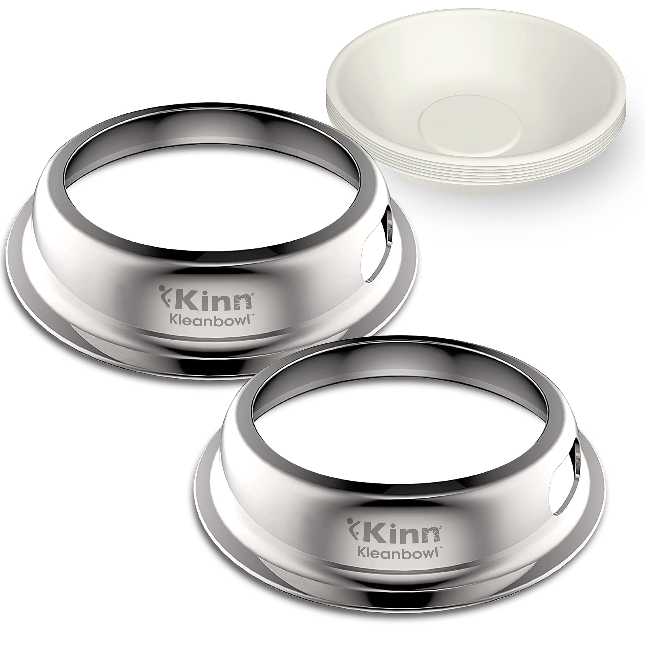 Kinn Kleanbowl Pet Bowl Stainless Steel Frame, 24 oz (Pack of 2)