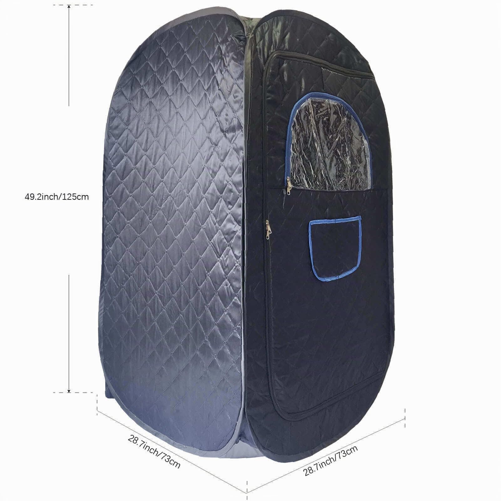 Sauna Tent Portable Sauna at Home Sauna Personal Residential Steam Sauna 220V 2L 1000W(1.5 Years Warranty) Black