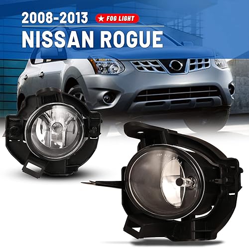 Miniatura 3 de Faros antiniebla compatibles con Nissan Rogue 2008-2013 Driver Passenger Replacement Lamps Assembly
