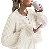 Hixiaohe Cardigan Sweater for Women Long Sleeve Button Y2K Chunky Knit Sweater Fall Casual Open Front Outwear Knitwear Coat