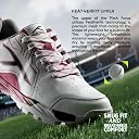 HUNDRED Pitch Force Limited Edition Cricket Shoes | Terraspike Studs | Embedded Support Plate for Stability | Lightweight & Durable | Ideal for All Surfaces (White/Purple/Black ; UK 2) gallery image