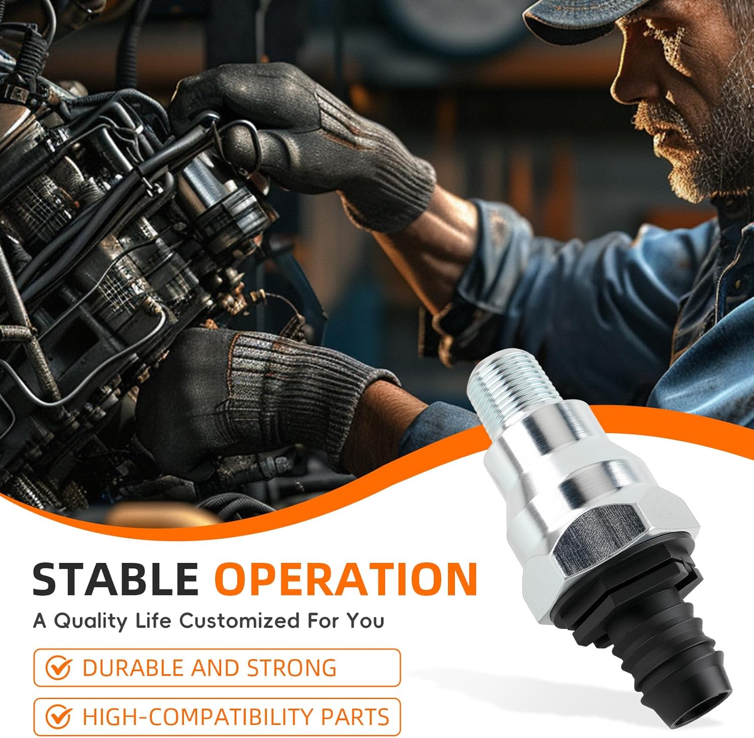 53032993AC PCV Valve Positive Crankcase Ventilation Hose Compatible with Dodge Dakota 2007-2010 Ram 1500 2007-2010 Compatible with Jeep Grand Cherokee 2007-2010 Liberty 2007-2012